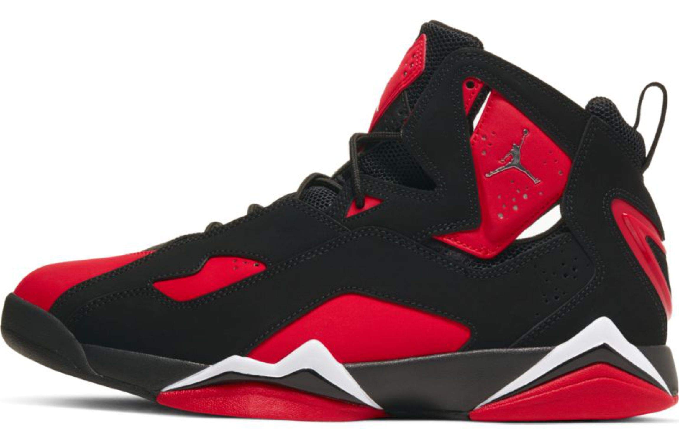 Jordan Men's True Flight Basketball Shoes - Black/Red/White - Size 9.5 D(M US) - High-Performance Basketball Sneakers for Court Play & Streetwear Style