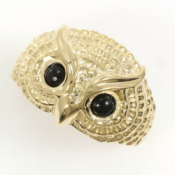 18K Yellow Gold Onyx Ring for Women – Elegant Black Onyx Gemstone Jewelry for Engagement, Wedding & Special Occasions