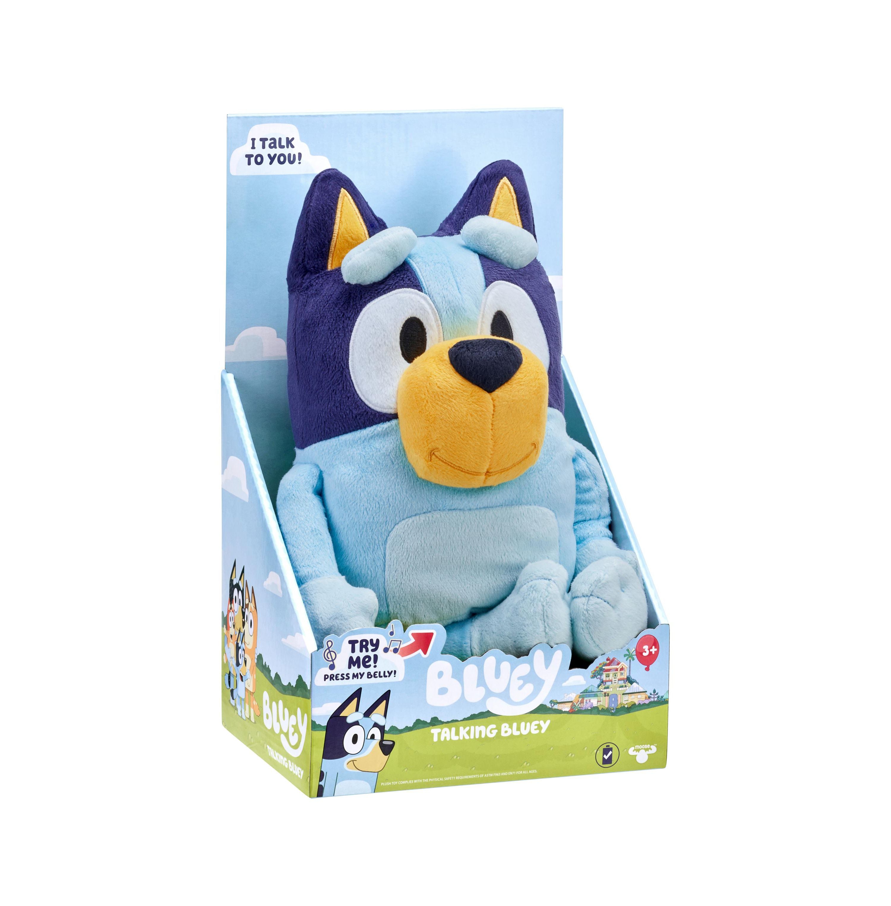 Bluey Talking Plush Toy with 13 Sound Effects - Interactive Stuffed Animal for Kids, Perfect for Playtime, Gifts and Cuddling