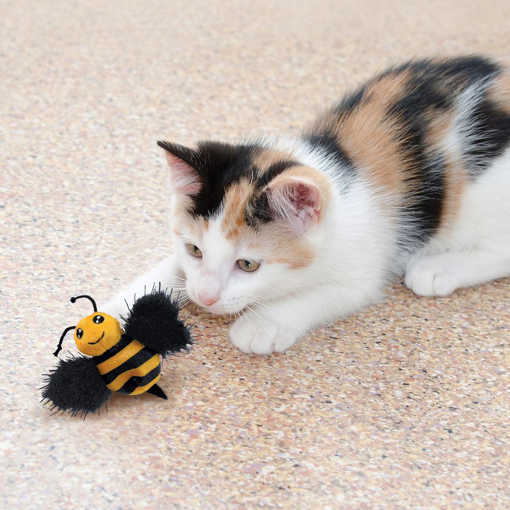 Interactive Bee Cat Toy - Fun & Durable Catnip Toys for Indoor Cats - Perfect for Playtime & Exercise
