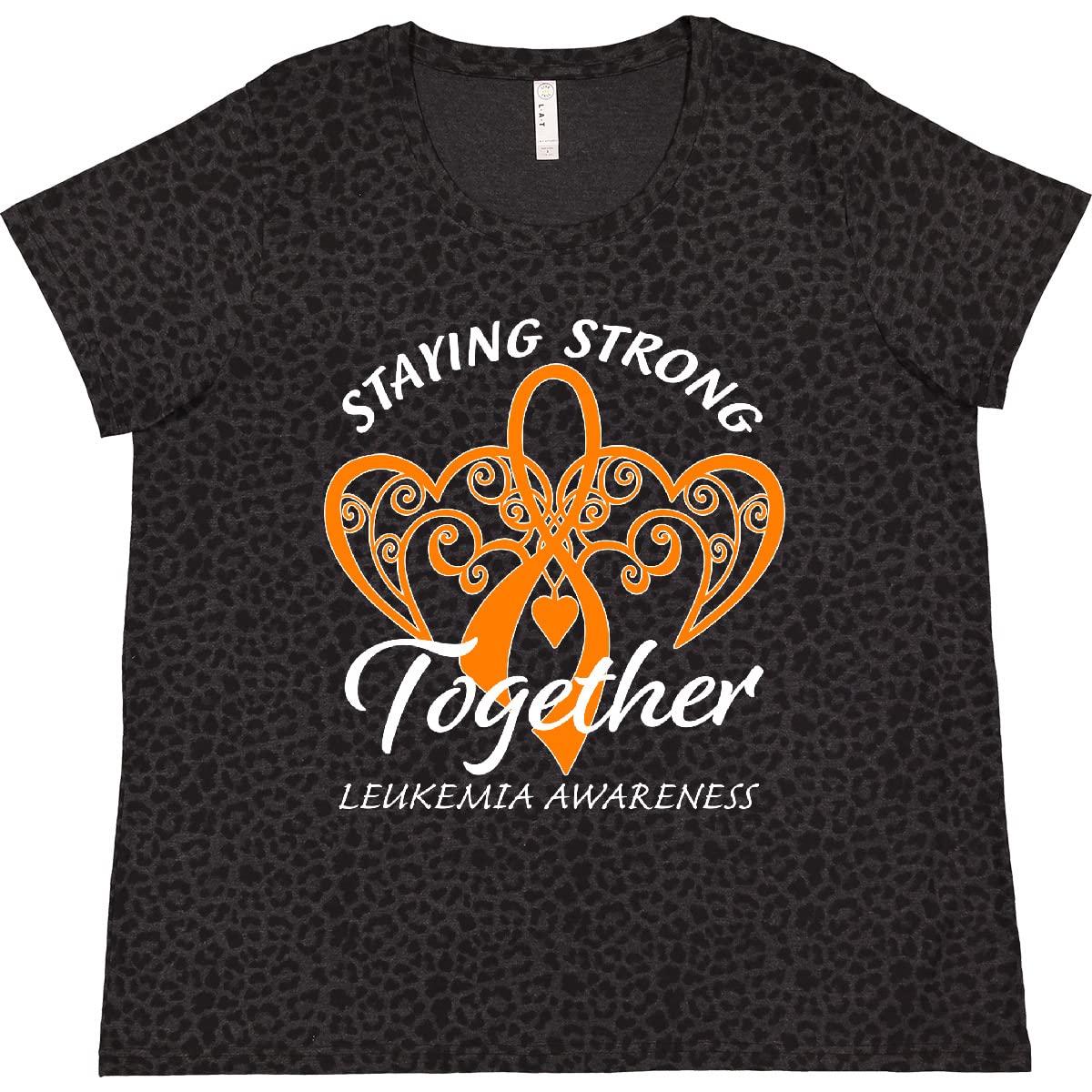 Inktastic Leukemia Awareness Staying Strong Together Women's Plus Size T-Shirt - Comfortable & Supportive Tee for Cancer Survivors, Fundraisers & Awareness Events