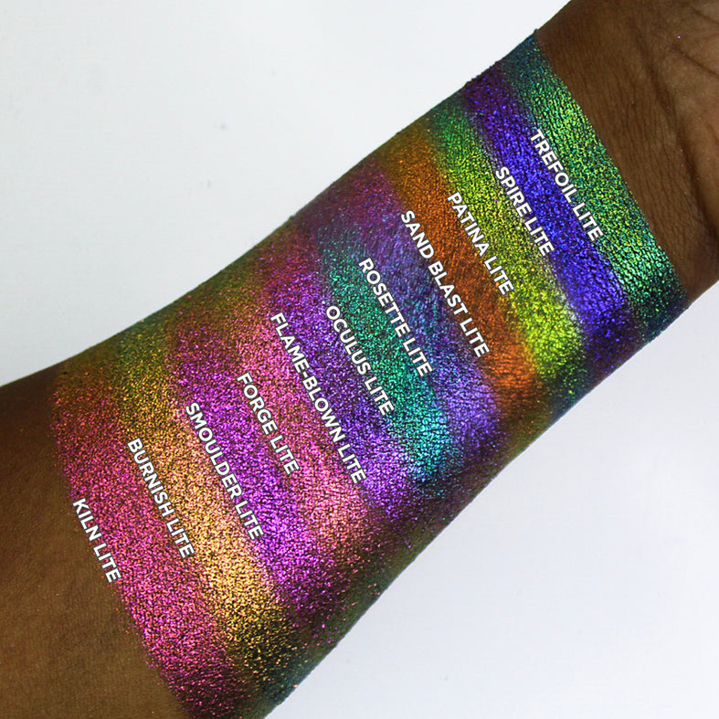 Burnish Lite | Multichrome Jewelled Eyeshadow Palette - Long-Lasting, Vibrant Colors for Day & Night Makeup Looks
