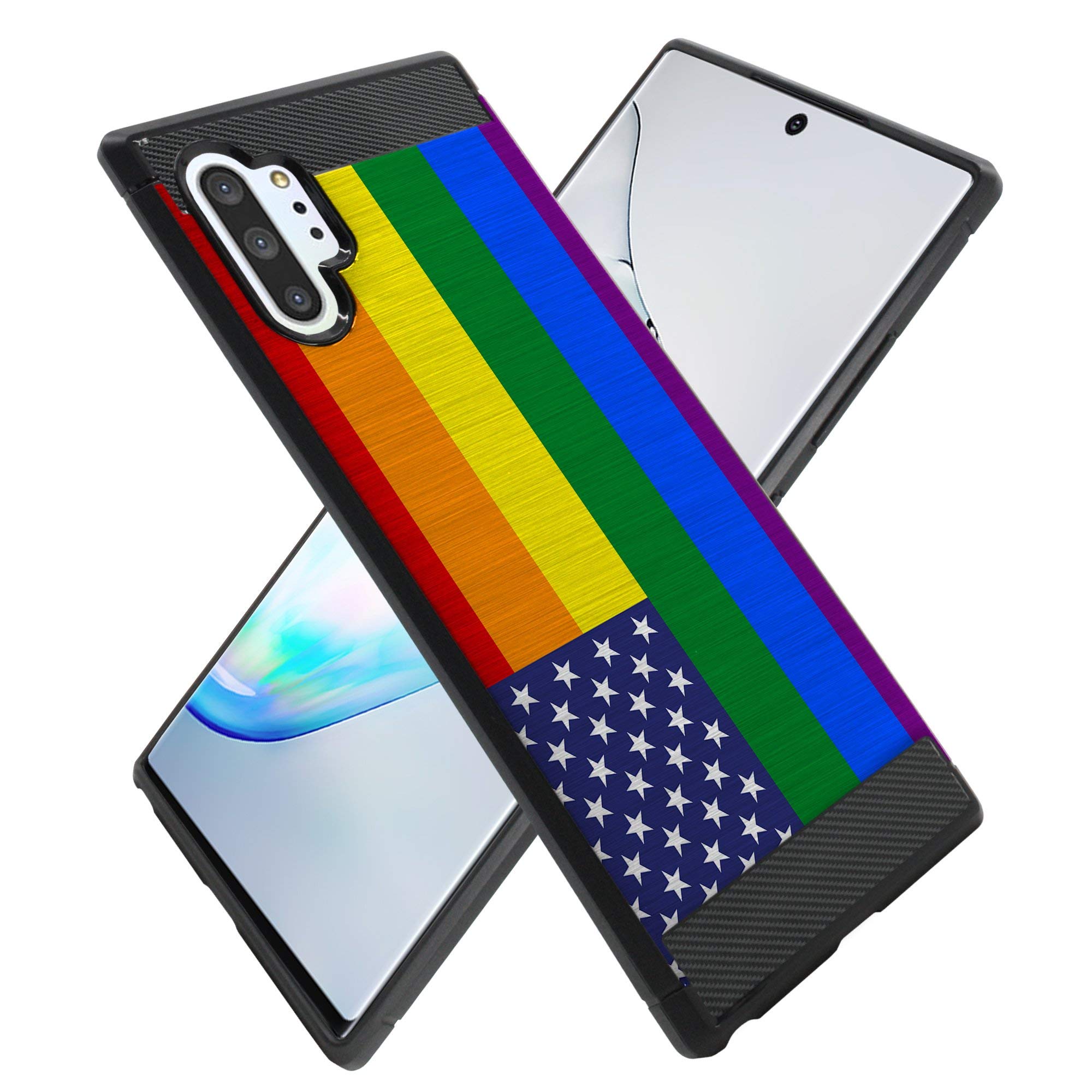 Samsung Galaxy Note 10 Case (6.3 Inch) - Slim Flexible TPU Shockproof Phone Cover with USA Flag Design | Perfect for Daily Use, Travel & Outdoor Activities