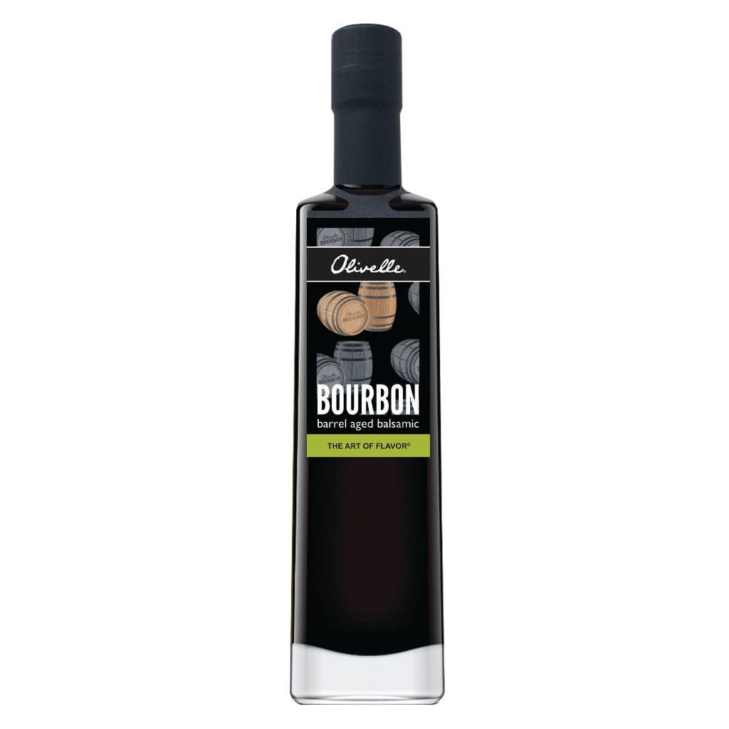 Olivelle Bourbon Barrel Aged Balsamic Vinegar - Premium Artisan Vinegar for Salads, Marinades & Gourmet Cooking - Perfect for Home Chefs & Food Enthusiasts