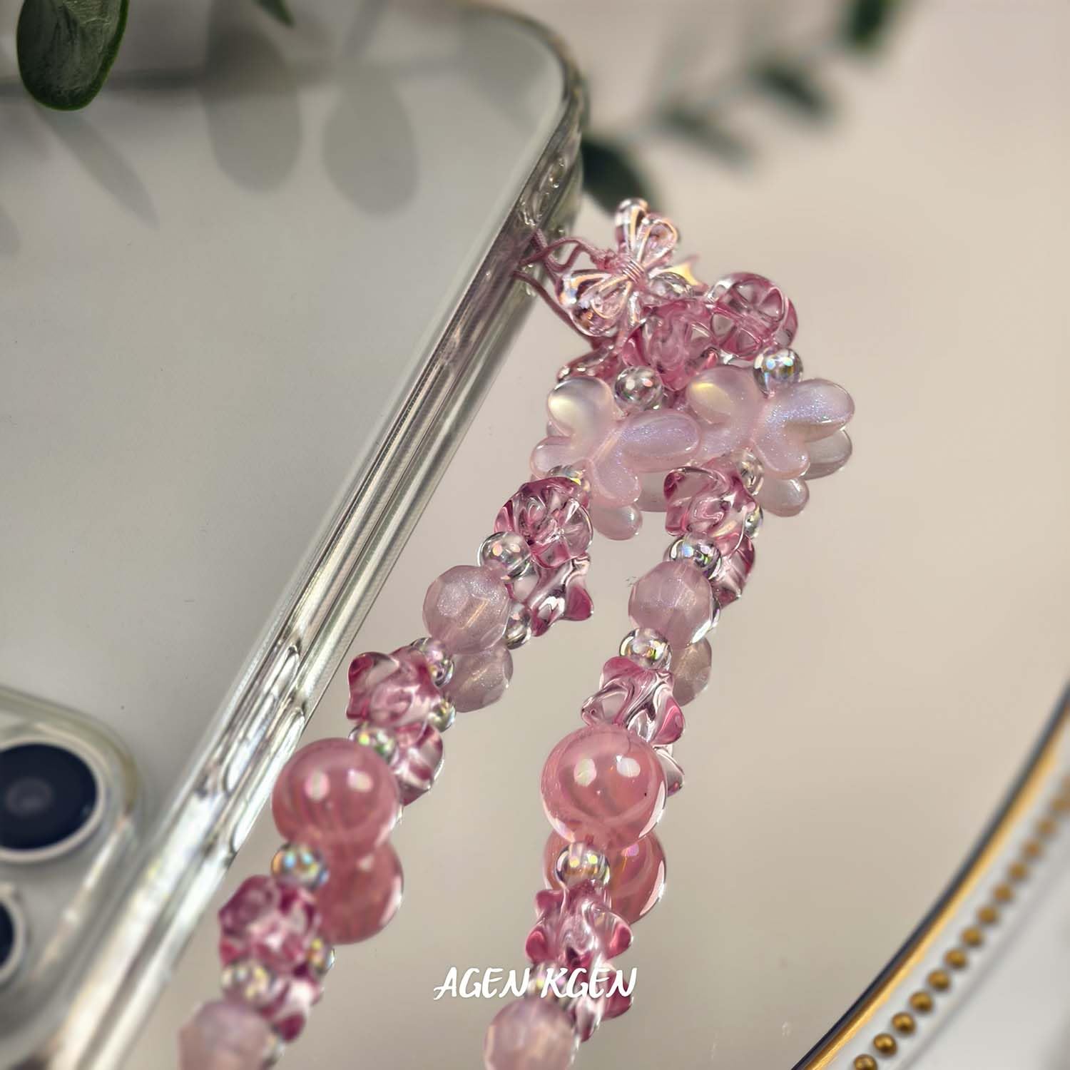 Stylish Beaded Phone Lanyard Wrist Strap - Fashionable Cell Phone Keychain for Women | Perfect for Work, Travel & Everyday Use