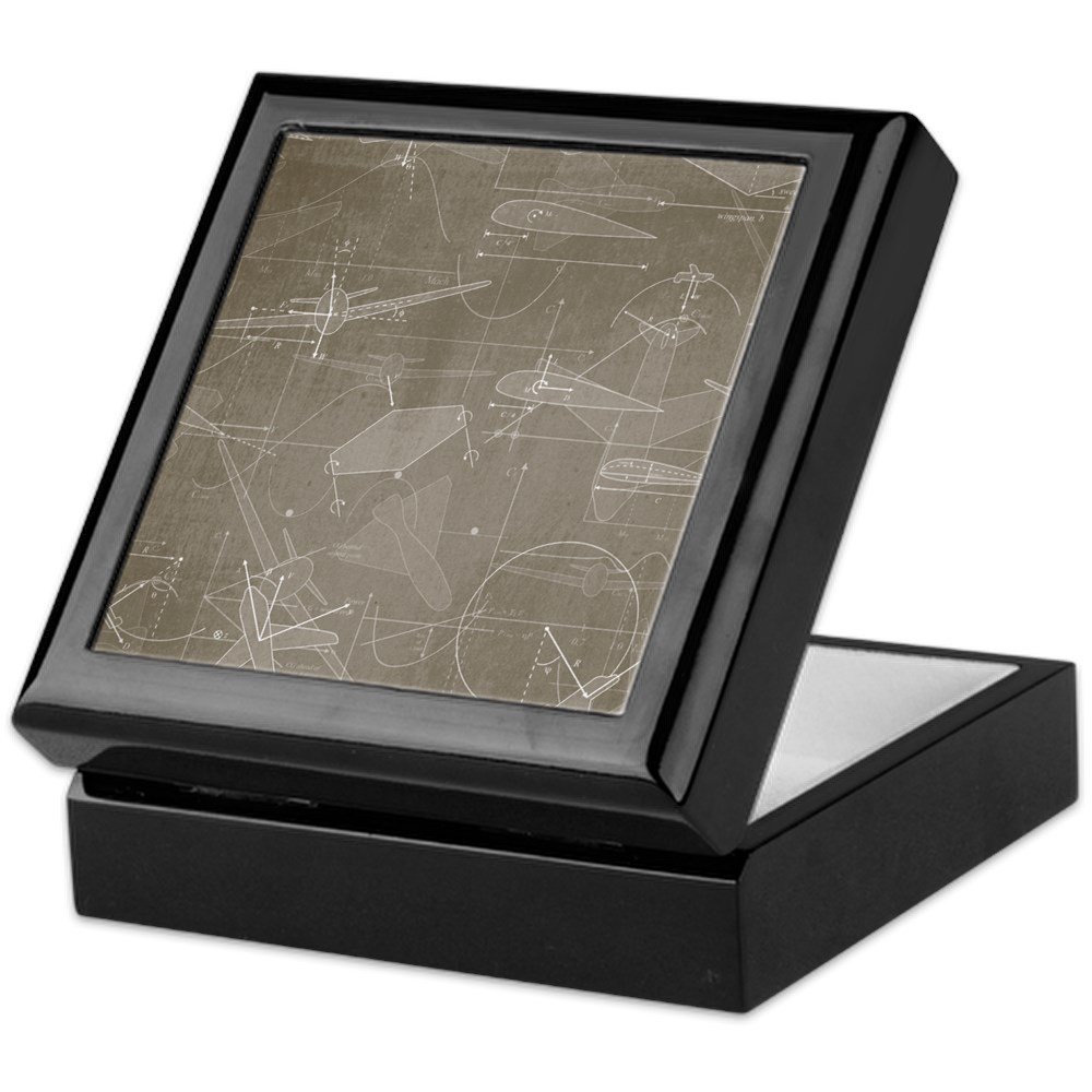 Aerodynamics Keepsake Box - Finished Hardwood Jewelry Box with Velvet Lining - Perfect for Storing Necklaces, Rings & Memorabilia - Gift for Aviation Enthusiasts & Jewelry Lovers