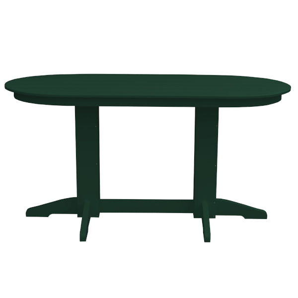 Modern Oval Counter Table for Kitchen & Bar - Stylish Dining & Entertaining Solution - Perfect for Breakfast Nook, Kitchen Island or Home Bar Setup