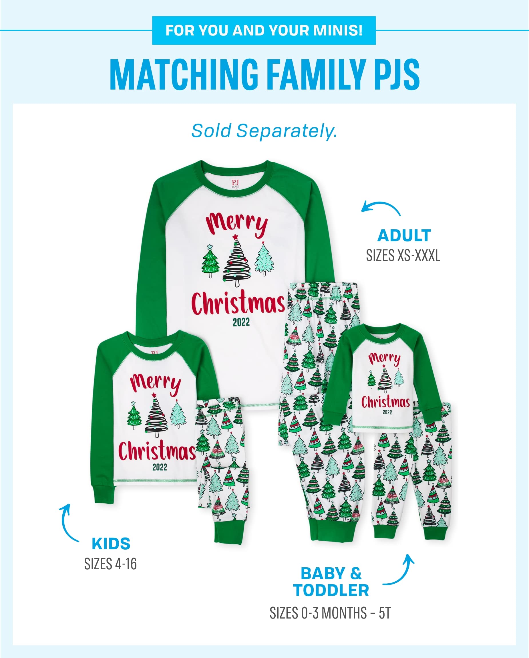 Kids' Christmas Pajama Sets - Family Matching Cotton PJs for Holiday Photos