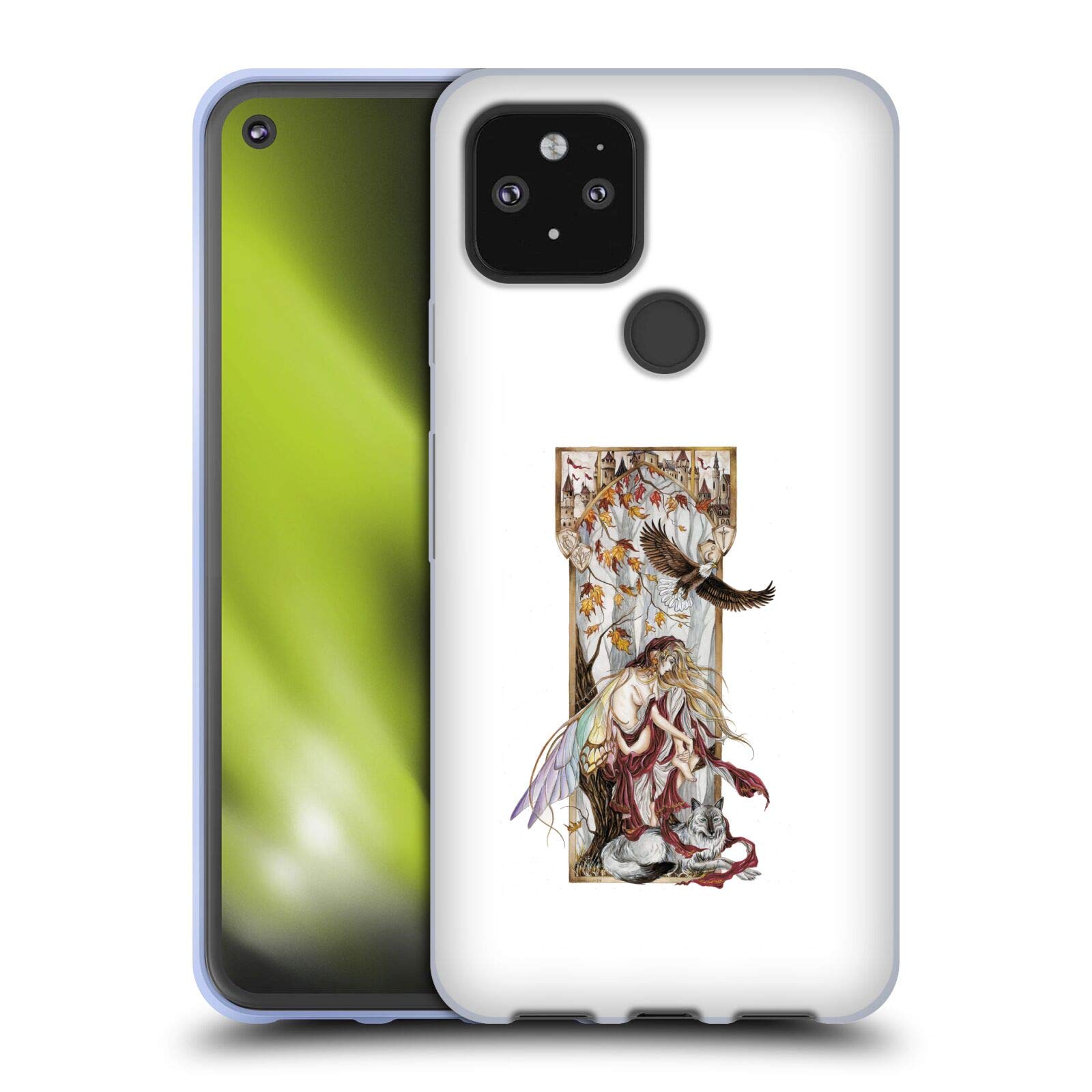 Head Case Designs Officially Licensed Nene Thomas Introspection Fairy Deep Forest Soft Gel Case for Google Pixel 5 5G - Protective Cover for Daily Use, Outdoor Adventures & Travel