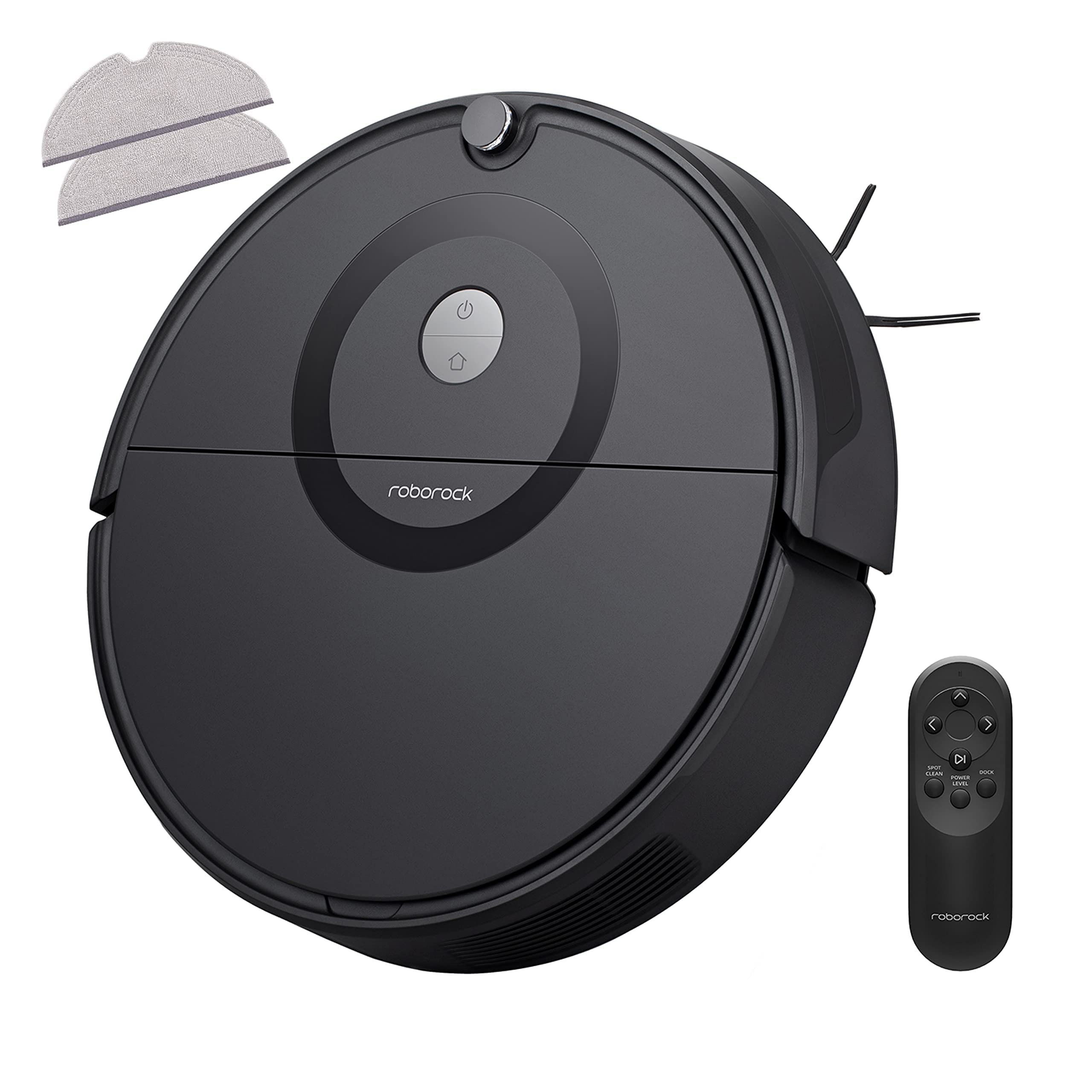 Roborock E5 Robot Vacuum and Mop Cleaner with 2 Washable Mopping Cloths - Smart Mapping, Strong Suction, Quiet Cleaning for Hardwood Floors & Carpets - Perfect for Pet Hair, Daily Home Cleaning & Large Spaces