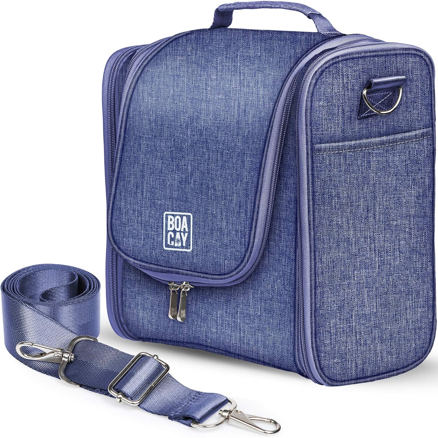 BOACAY Extra Large Hanging Travel Toiletry Bag for Women & Men - Waterproof Makeup Organizer, Cosmetic & Bathroom Essentials Bag - Perfect for Vacation, Camping & Gym Use