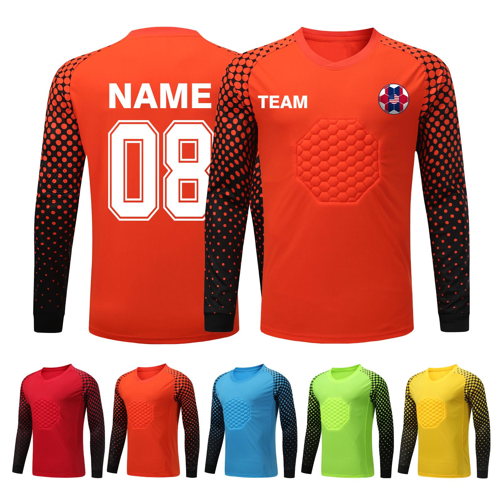 Custom Personalized Goalkeeper Jersey & Pants Set for Youth & Adult Soccer Players - Perfect for Training, Matches, and Team Uniforms