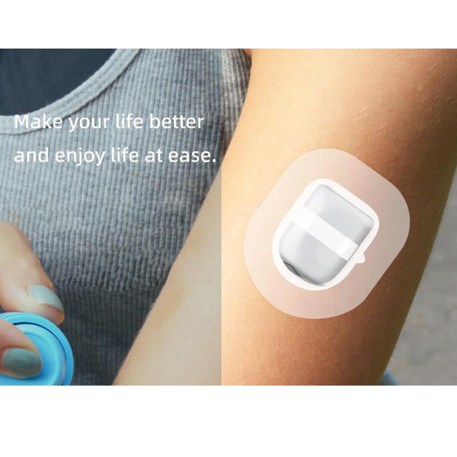 GMBYLBY 30/50Pcs Clear Waterproof Shower Patches - Transparent Adhesive Stickers for Electronics, Sensors & Sports Gear - Long Lasting Waterproof Protection for Phones, Watches & Outdoor Activities