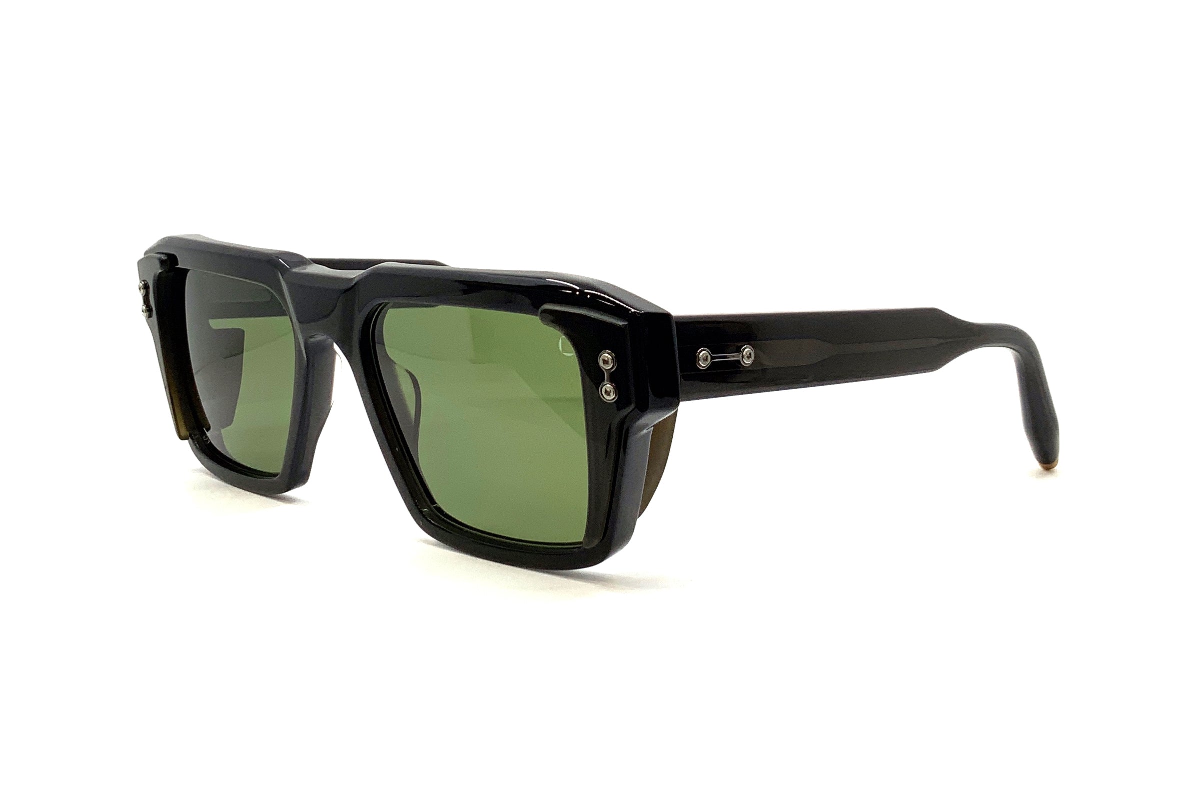 Akoni Hercules Black Crystal Sunglasses with Side Shield - Stylish UV Protection for Outdoor Sports & Driving