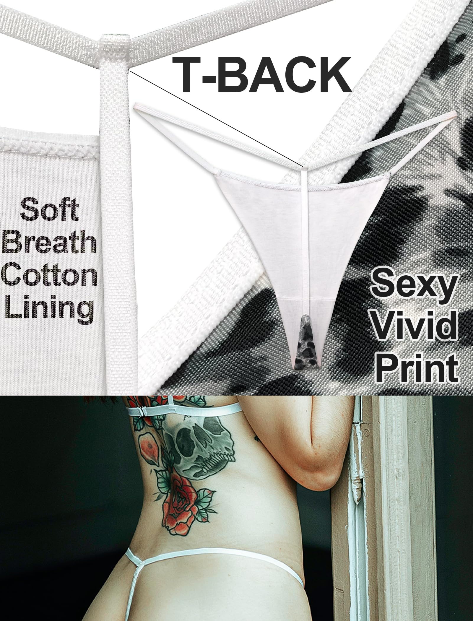 Seamless T-Back Thong Underwear for Women - Stretchy Cotton G-String Panties - Sexy & Comfortable for Everyday Wear, Workout, or Special Occasions
