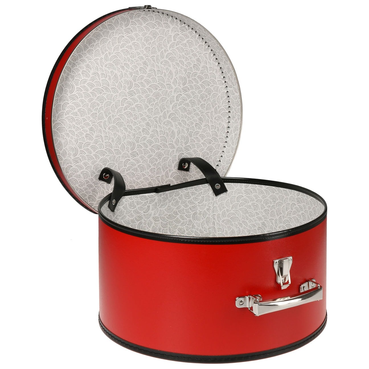 Lierys Red Hat Box - Elegant Storage for Women's Hats, Scarves & Accessories | Perfect for Travel, Home Decor & Gift Giving