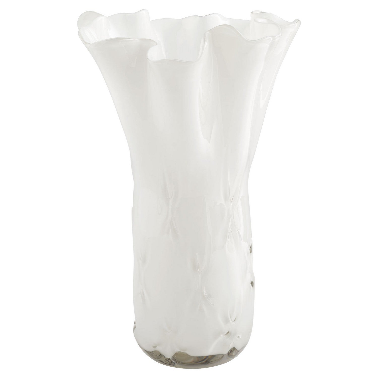 Cyan Design 11489 Bristol Vase - Opaque White Ceramic Flower Vase for Home Decor, Wedding Centerpieces & Tabletop Display