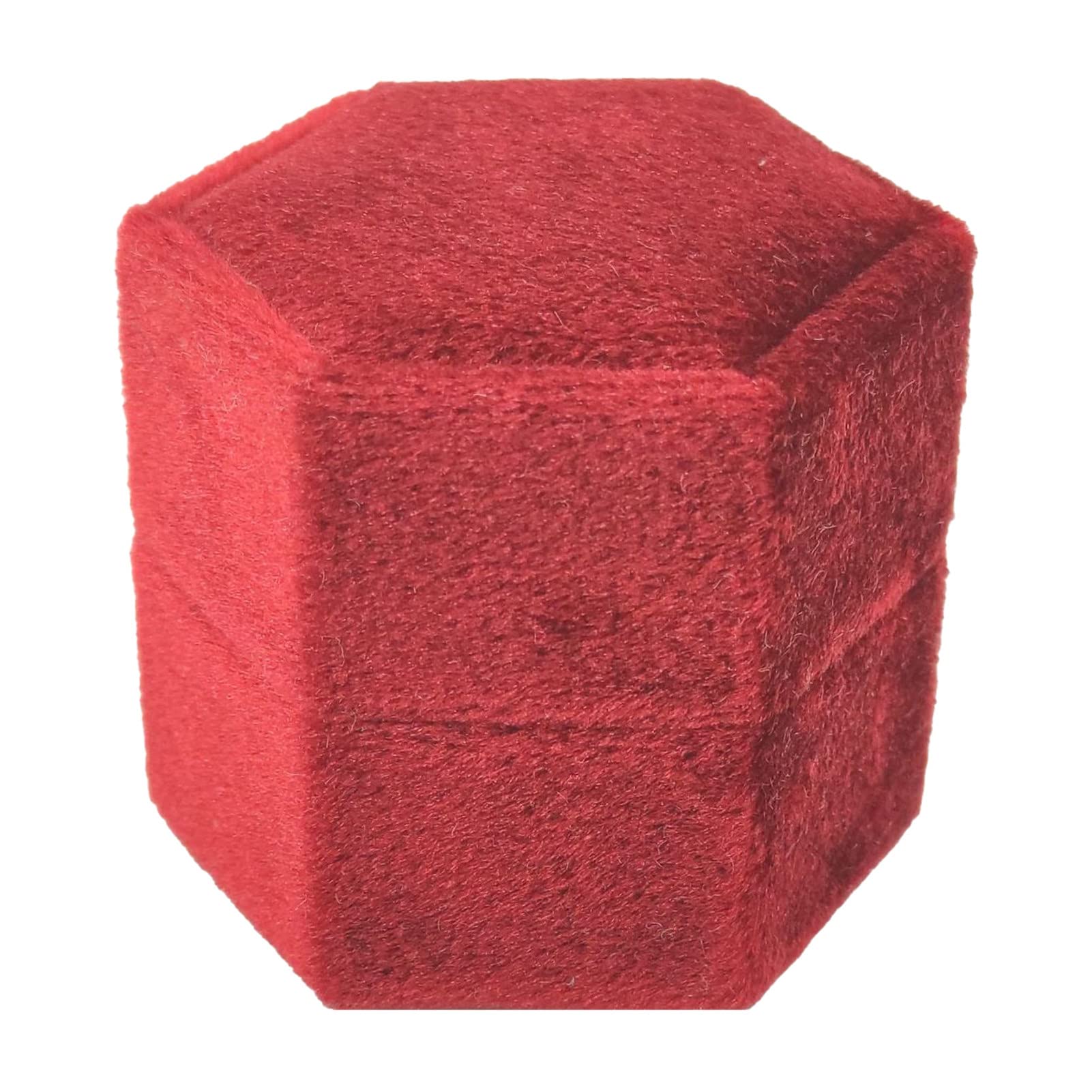 Hexagonal Mini Ring Box - Flannel Lined Engagement Ring Case for Jewelry Storage, Breathable & Decorative Home Organizer - Perfect for Wedding Proposals, Gift Giving & Jewelry Display