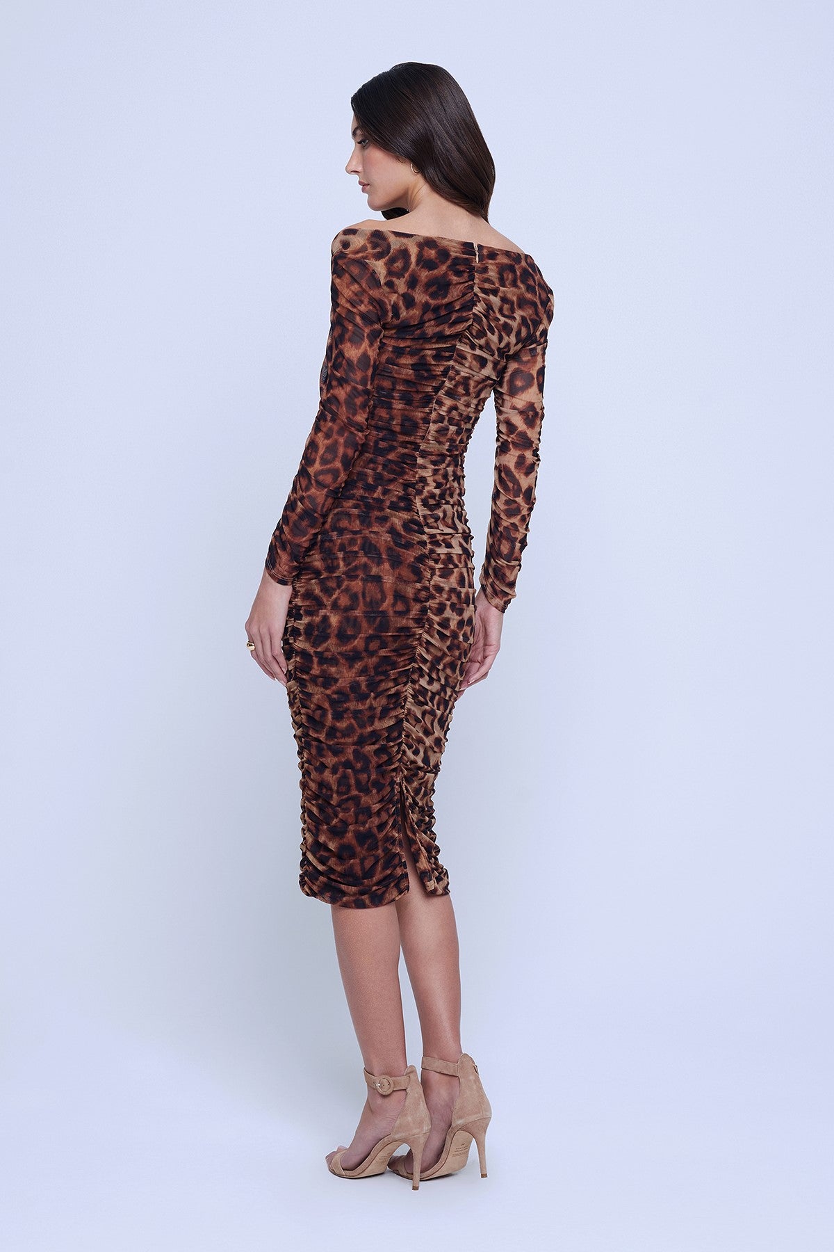 L'Agence Marise Sweetheart Leopard Print Dress - Women's Sexy Bodycon Mini Dress for Party, Date Night & Special Occasions