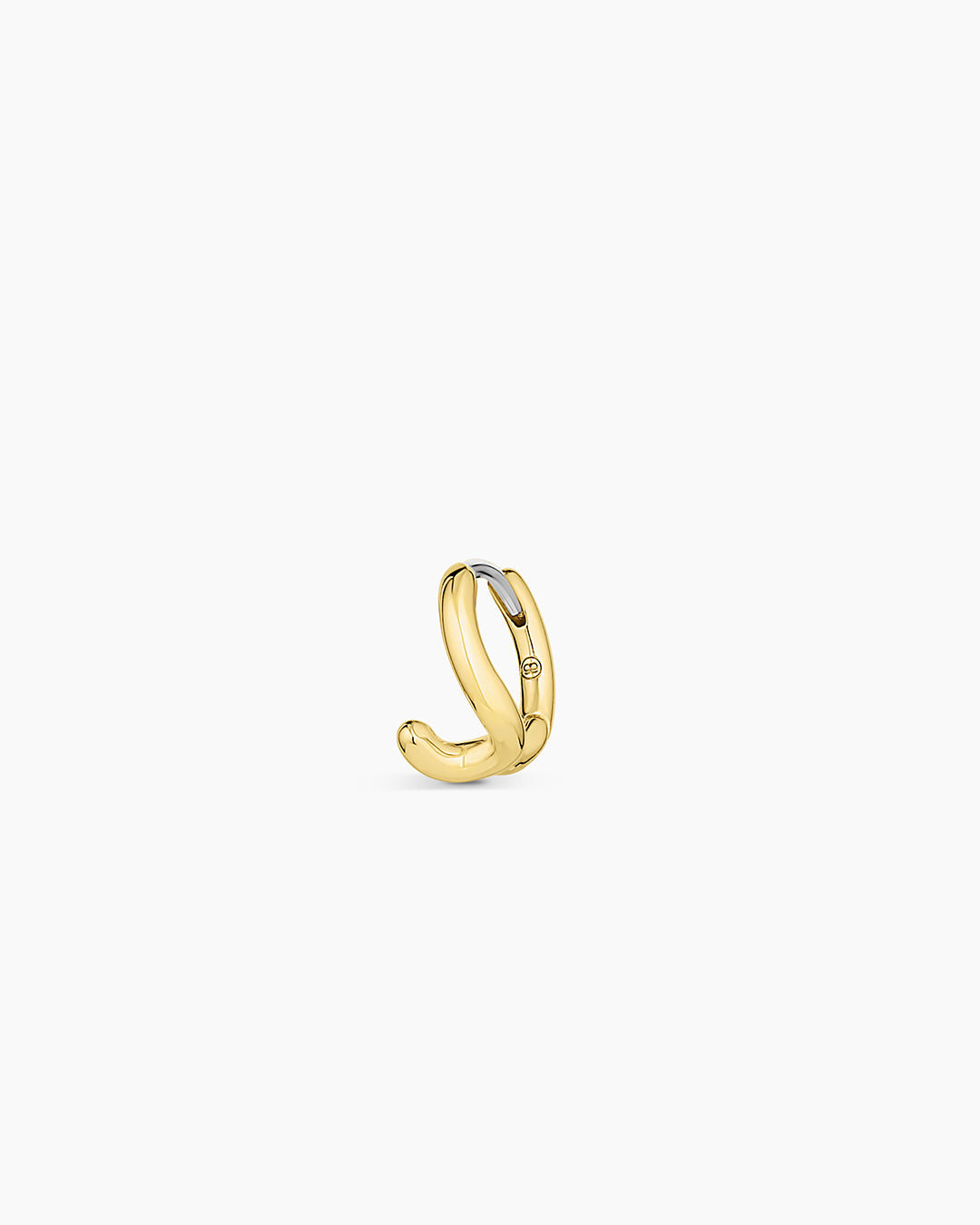 Alphabet Single Huggie Earrings - Gold Plated Initial Letter Studs for Women - Perfect for Everyday Wear, Gifts & Special Occasions