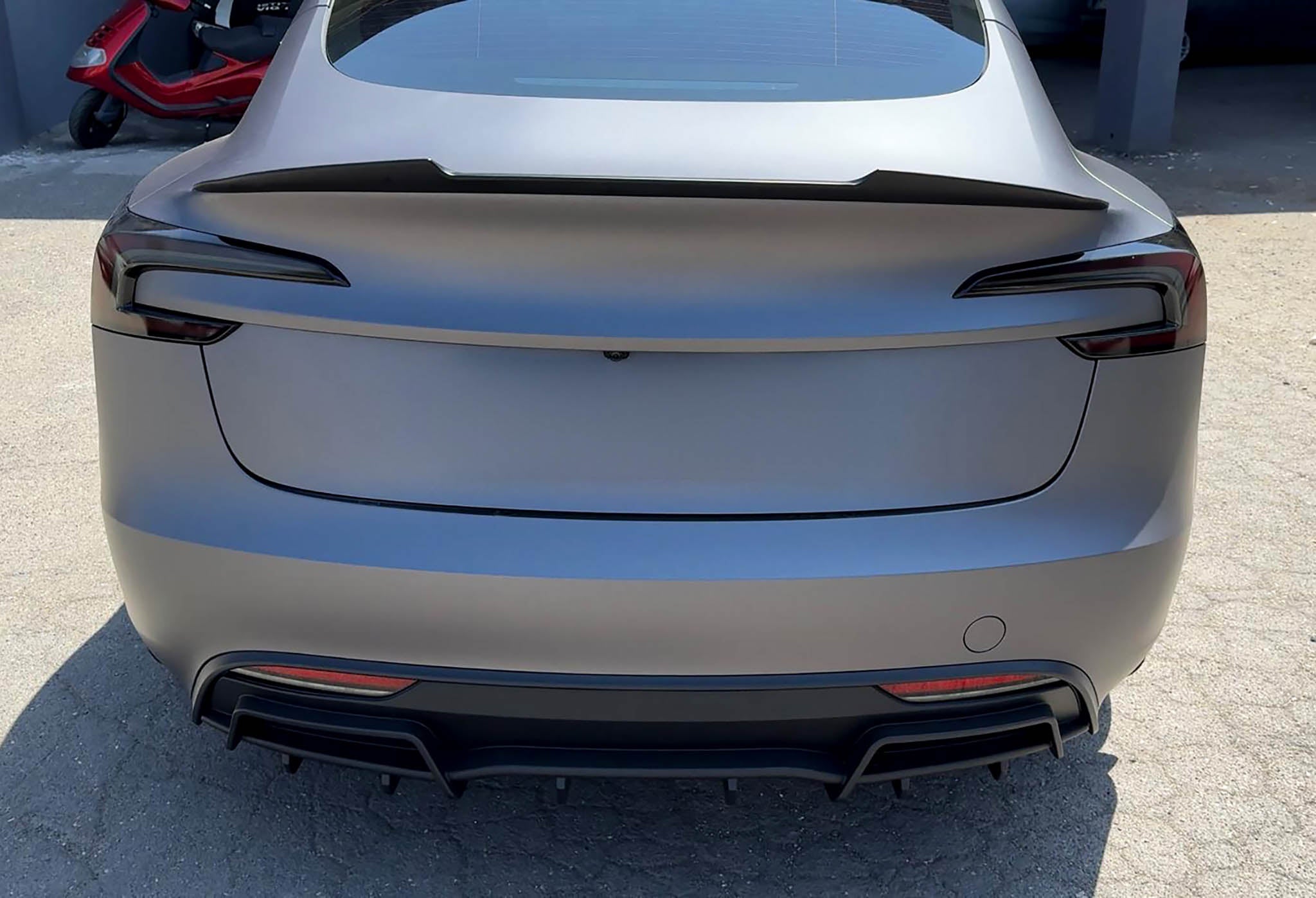 RZ Style Carbon Fiber Trunk Lip Spoiler for Tesla Model 3 Highland 2024+ | High Gloss Finish | Easy Installation | Enhance Rear Aerodynamics | Perfect for Car Enthusiasts & Street Racing | Overstock Clearance (EU Market Only)
