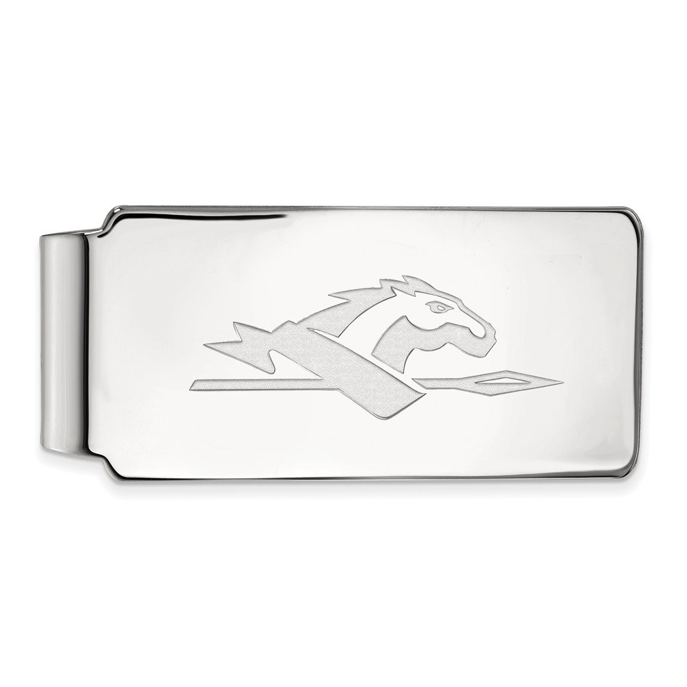 Sterling Silver Longwood University Money Clip - Personalized Engraved Gift for Alumni, Students & Fans - Perfect for Graduation, Gifts & Everyday Use