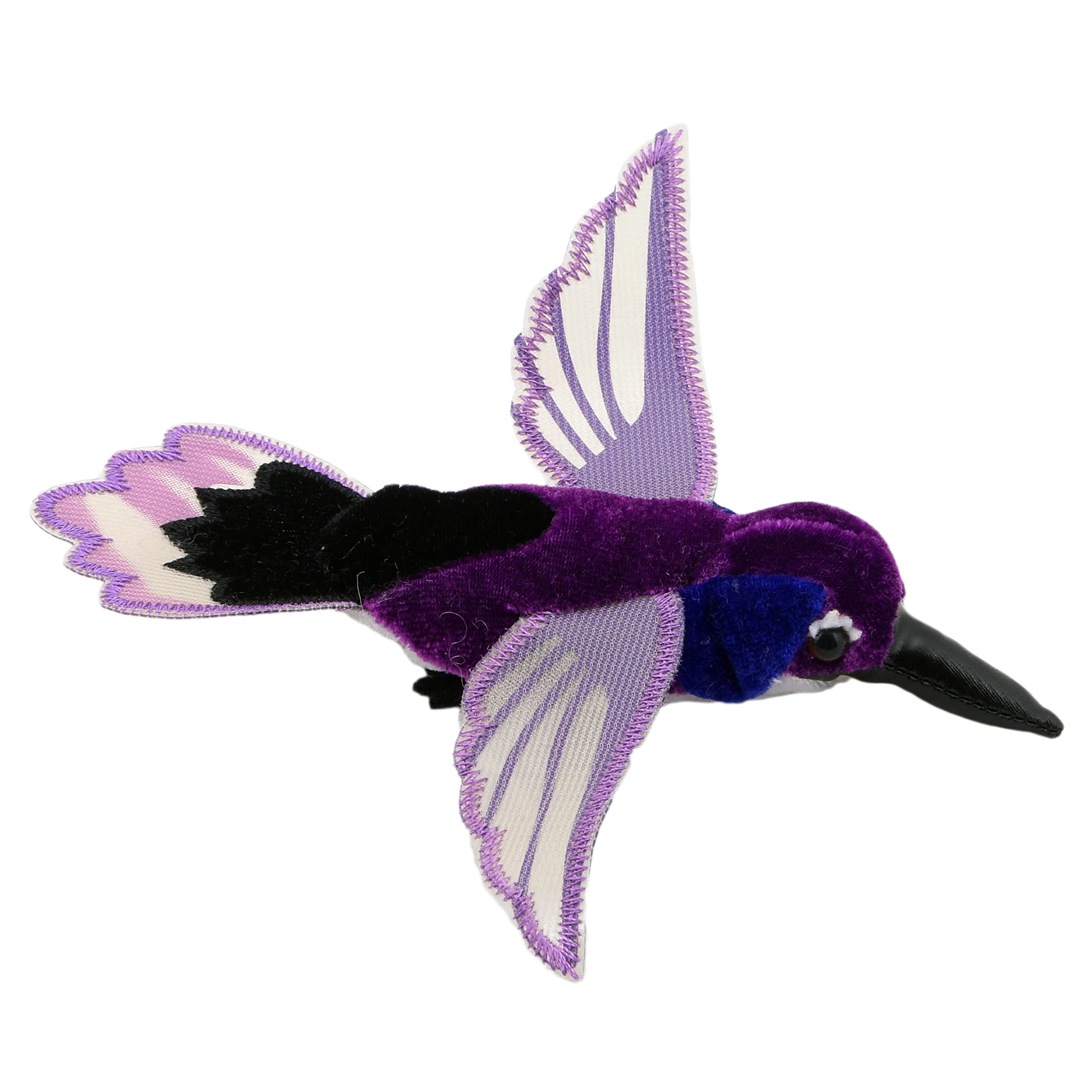 The Puppet Company Hummingbird Purple Finger Puppet - Soft Plush Hand Puppet Toy for Kids, Toddlers & Children - Interactive Storytelling & Imaginative Play for Preschool Learning & Family Fun