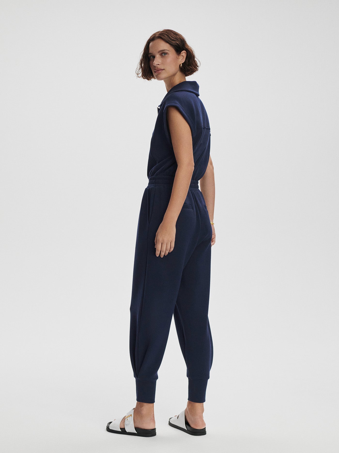 Varley Monica Jumpsuit for Women - Navy Blue One Piece Romper | Casual Wear, Travel Outfit, Summer Fashion