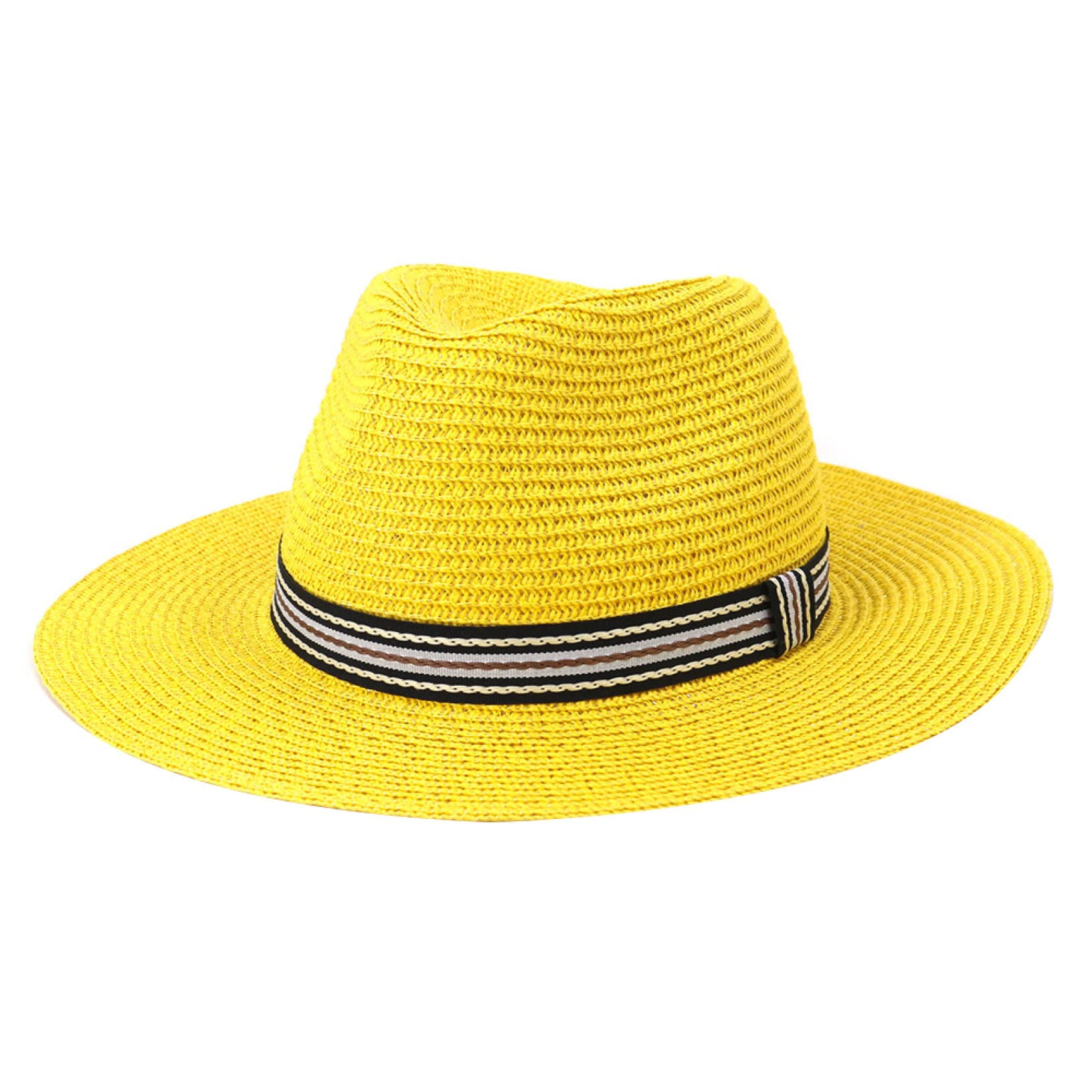 Stylish Red British Summer Sun Hat for Women & Men - Breathable Straw Beach Hat with UPF Sun Protection - Perfect for Beach, Pool, and Outdoor Activities