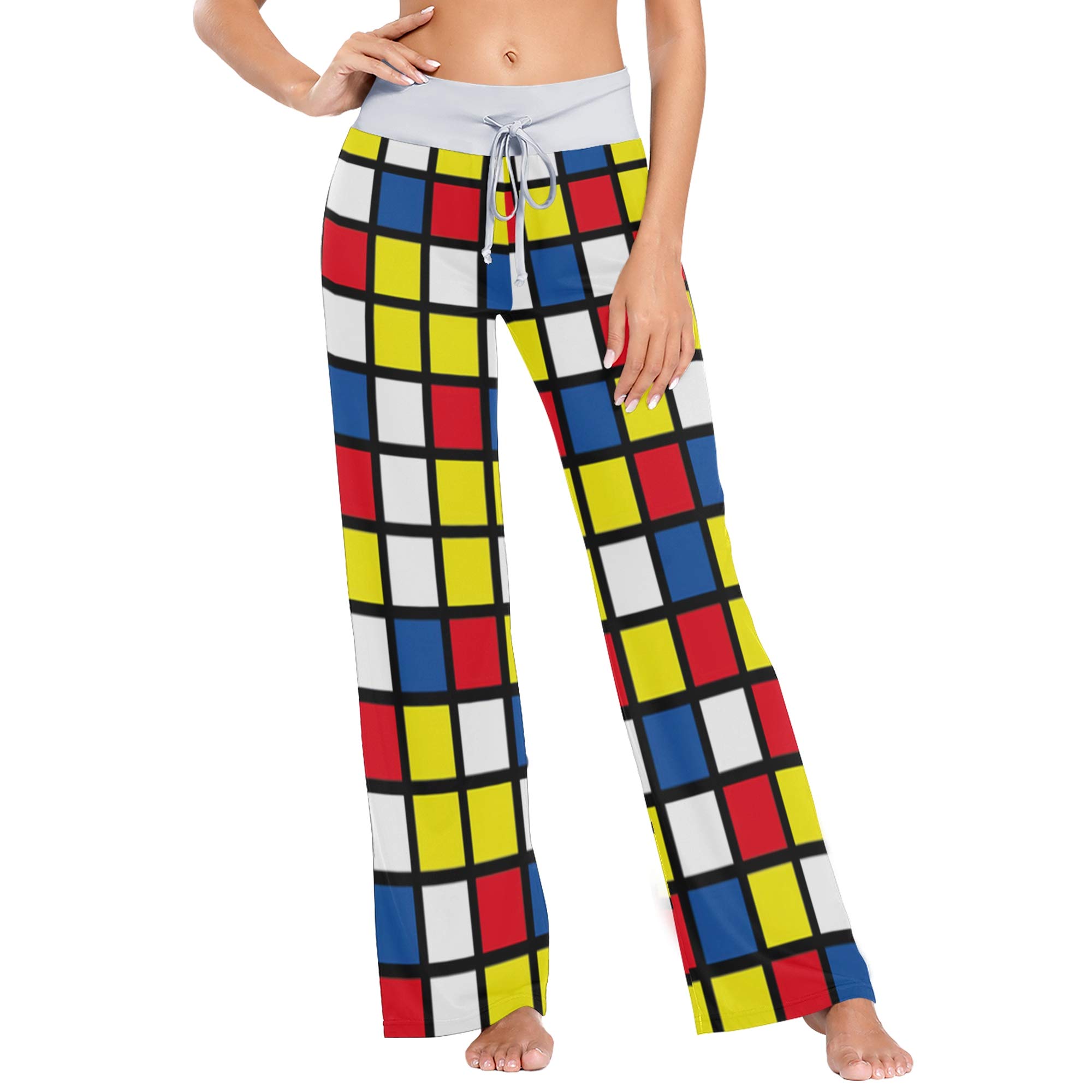Women's Loose Casual Comfy Pajama Pants with Drawstring - Wide Leg Palazzo Lounge Pants for Sleeping, Yoga & Home Relaxation