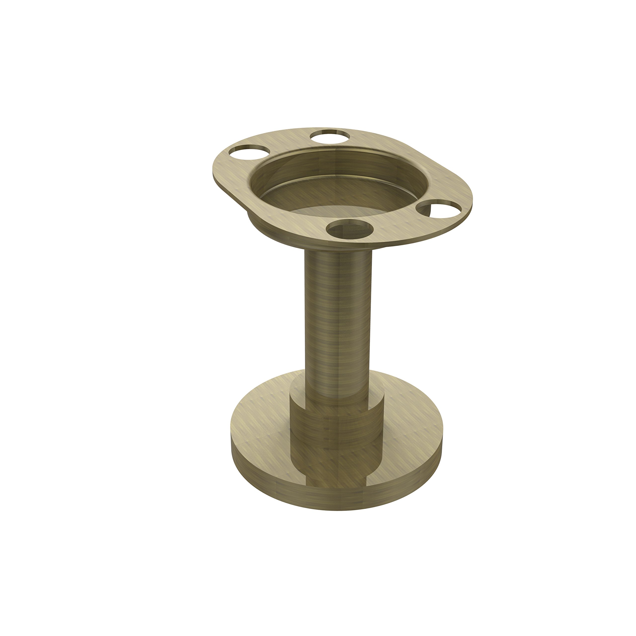 Allied Brass 955-ABR Bathroom Vanity Top Tumbler & Toothbrush Holder Set - Antique Brass Finish for Modern & Classic Bathrooms