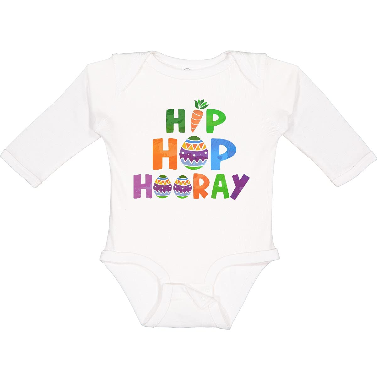 Easter Hip Hop Hooray Baby Bodysuit - Cute Bunny Design for Holiday Photos