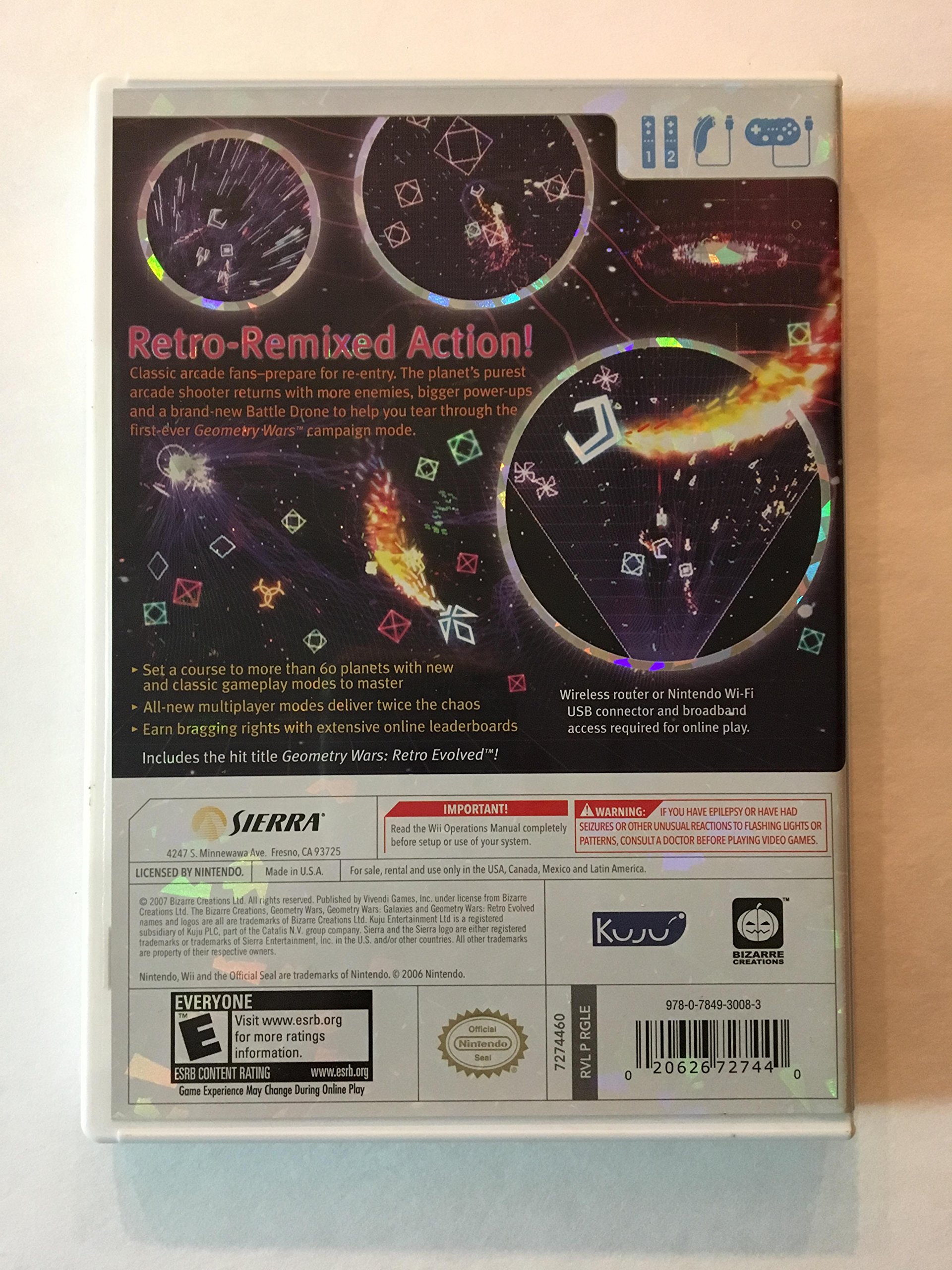 Geometry Wars: Galaxies - Nintendo Wii Game - Fast-Paced Arcade Shooter for Family Game Night & Retro Gaming Enthusiasts