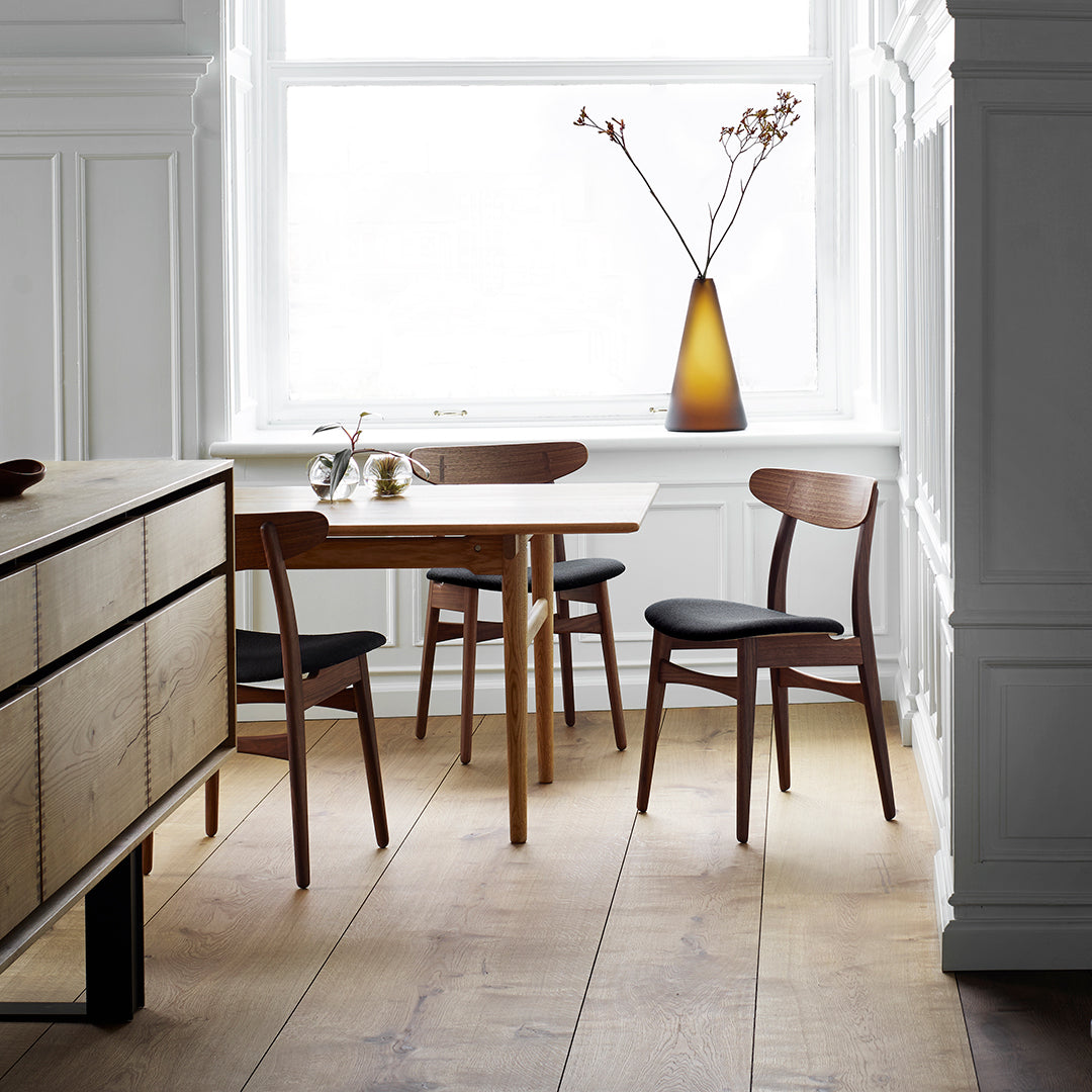 Carl Hansen & Son CH30P Wegner Chair - Mid-Century Modern Dining Chair with Oak Frame & Paper Cord Seat - Perfect for Dining Rooms, Kitchens & Home Offices