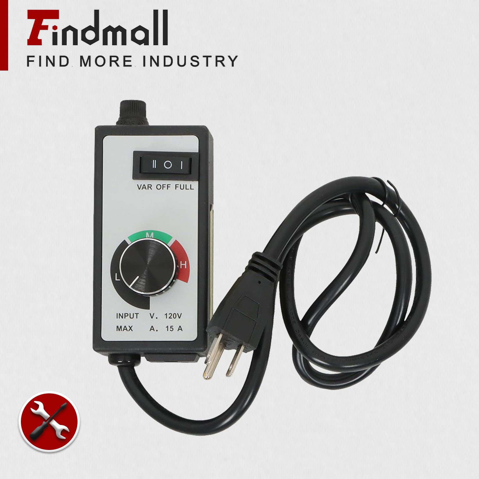 Findmall Replacement Router Fan Variable Speed Controller - 120V AC Electric Motor Rheostat for Smooth Speed Adjustment - Perfect for DIY Projects, Woodworking, and Home Workshops