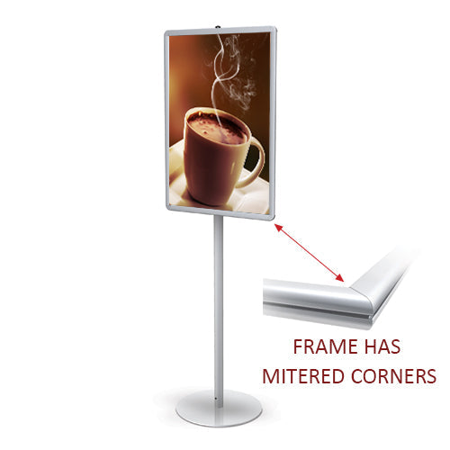 22x28 Modern Poster Display Top Load Sign Stand - Single Sided Acrylic Sign Holder for Retail, Restaurants & Events - Perfect for Menu Boards, Promotions & Advertising Displays