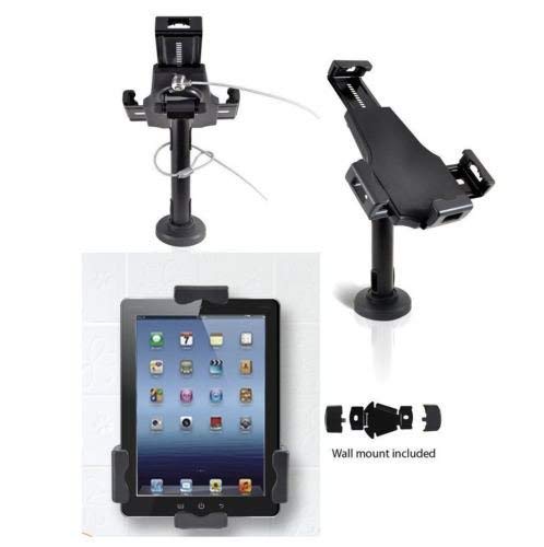Secure Anti-Theft iPad Stand for iPad Mini 2/3/4/Air - Wall Mount & Countertop Tablet Kiosk with Locking Mechanism - Perfect for Retail Stores, Restaurants, and Public Kiosks