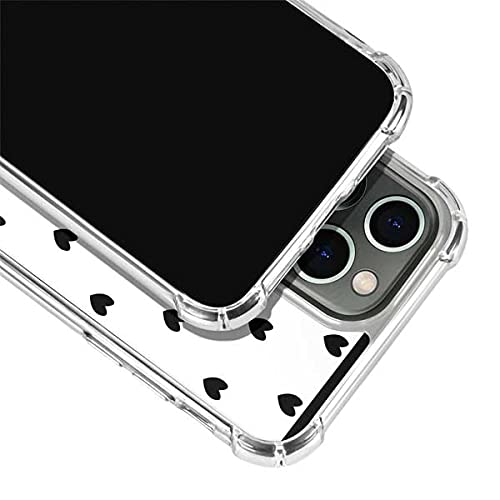 Skinit Clear Protective Phone Case for iPhone 13 Pro Max - Stylish White & Black Hearts Design | Slim Fit, Scratch-Resistant Cover for Everyday Use & Fashion Protection