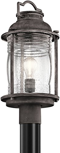 Kichler 49573WZC Outdoor Wall Light - Weatherproof Exterior Post Mount Lighting for Porch, Patio, and Garden - Energy Efficient LED Outdoor Sconce