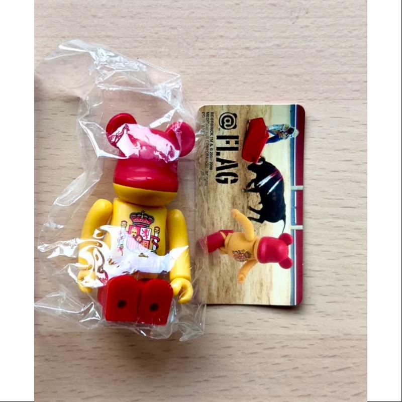 Bearbrick Series 19 FLAG Spain 100% Collectible Art Toy - Limited Edition Spanish Flag Design Vinyl Figure for Display & Gifting | Perfect for Home Decor, Office Collection & Anime Fans