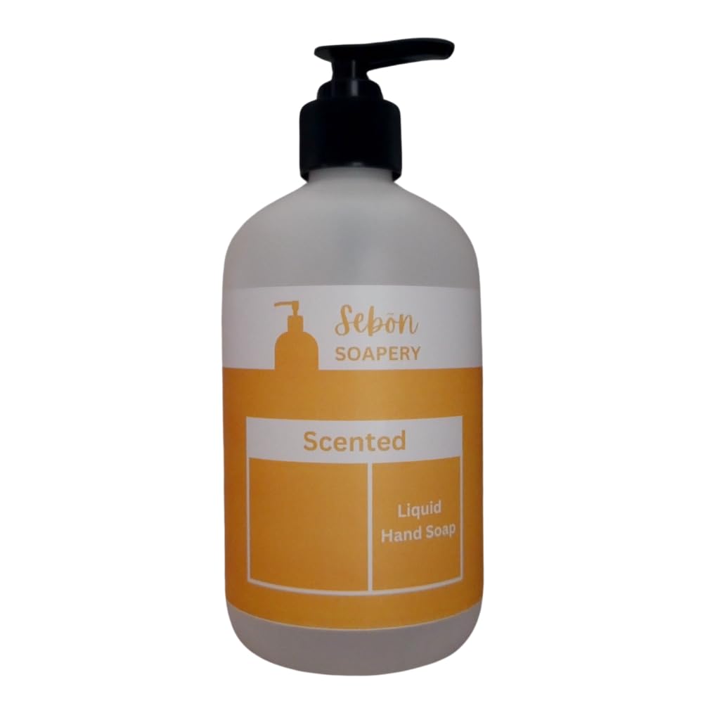 Sebon Soapery Autumn Spiced Woods Scented Liquid Hand Soap - 1 Gallon Refill Size | Natural Foaming Hand Wash for Fall Season | Perfect for Home, Kitchen, Bathroom & Office Use