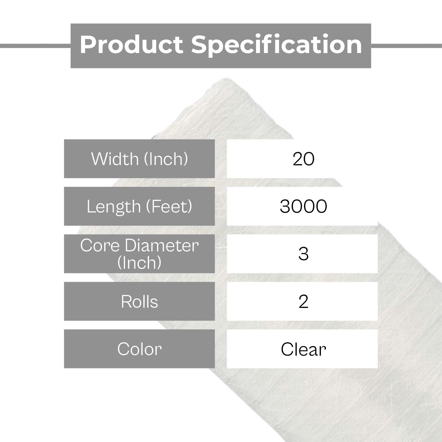 Vented Stretch Wrap 20 Inch x 3000 Feet - 2 Pack Clear HDPE Plastic Film for Fresh Produce, Firewood & Industrial Packaging | Heavy-Duty Pallet Wrapping, Shipping Protection & Warehouse Storage