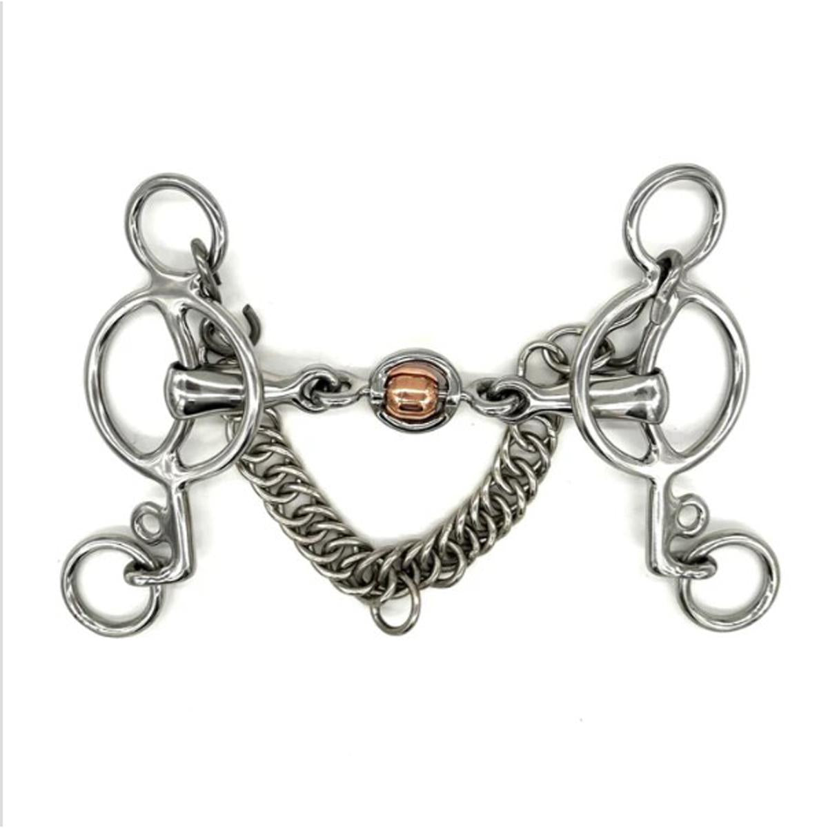 AJR Hartford Modified Loose Ring Pelham Bit - English Horse Riding Bit for Dressage & Jumping - Perfect for Training & Show Horses