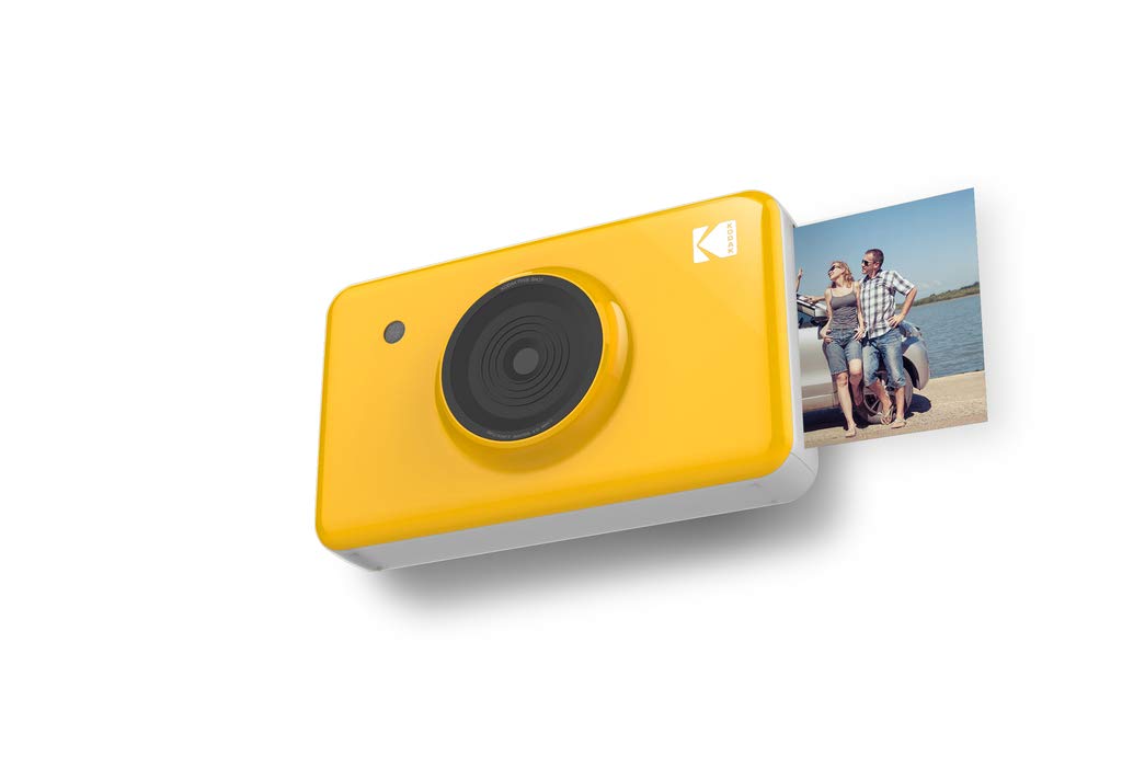 Kodak Mini Shot Wireless Instant Digital Camera & Portable Photo Printer - 2-in-1 Device with LCD Display for High-Quality Full Color Prints | Compatible with iOS & Android Smartphones (Yellow, KODMSY) | Perfect for Travel, Parties, and Instant Memories