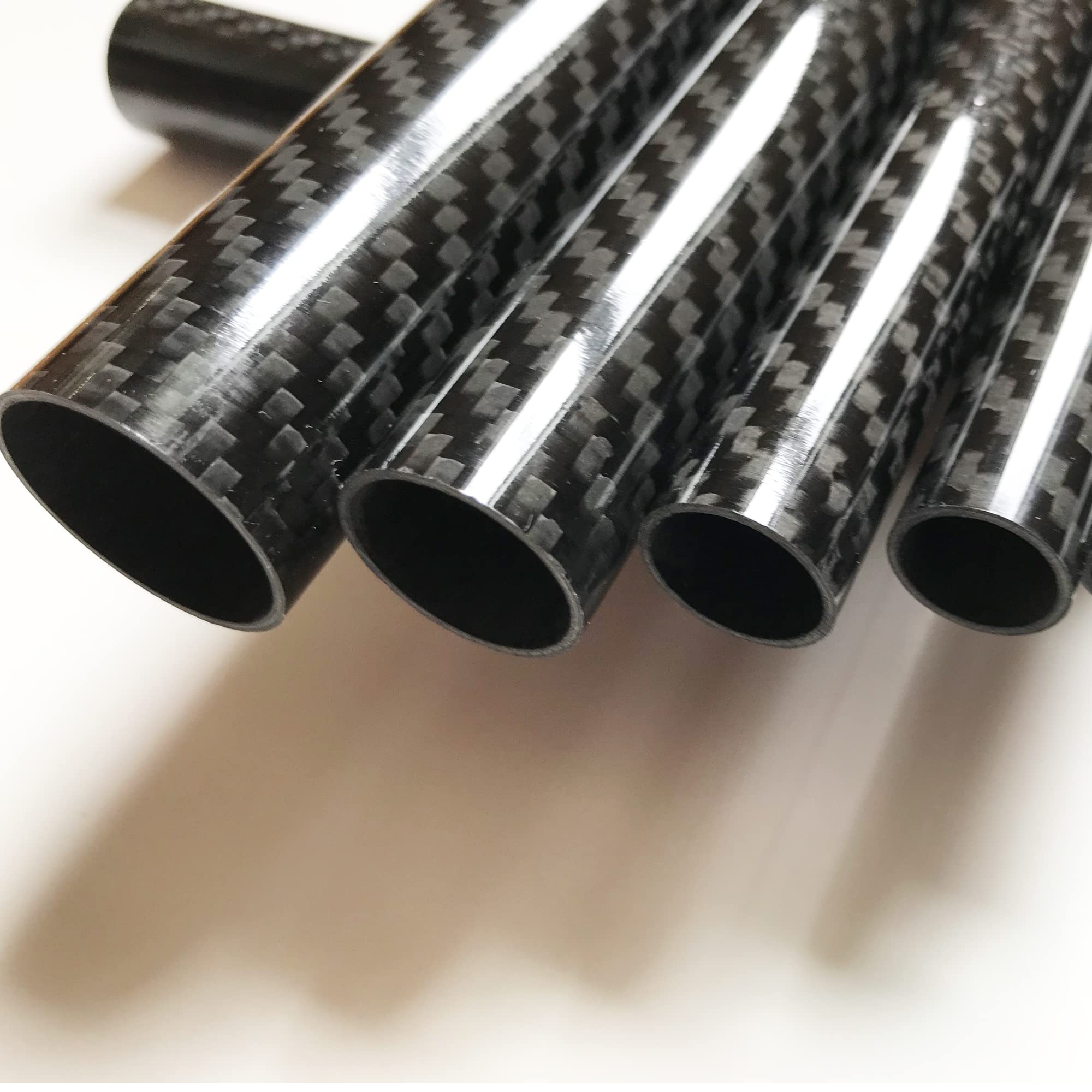 Premium Black Carbon Fiber Tube - 10mm x 8mm x 1000mm Hollow Rod - High Strength Lightweight Carbon Fiber Shaft for RC Models, Drones, DIY Projects & Industrial Applications