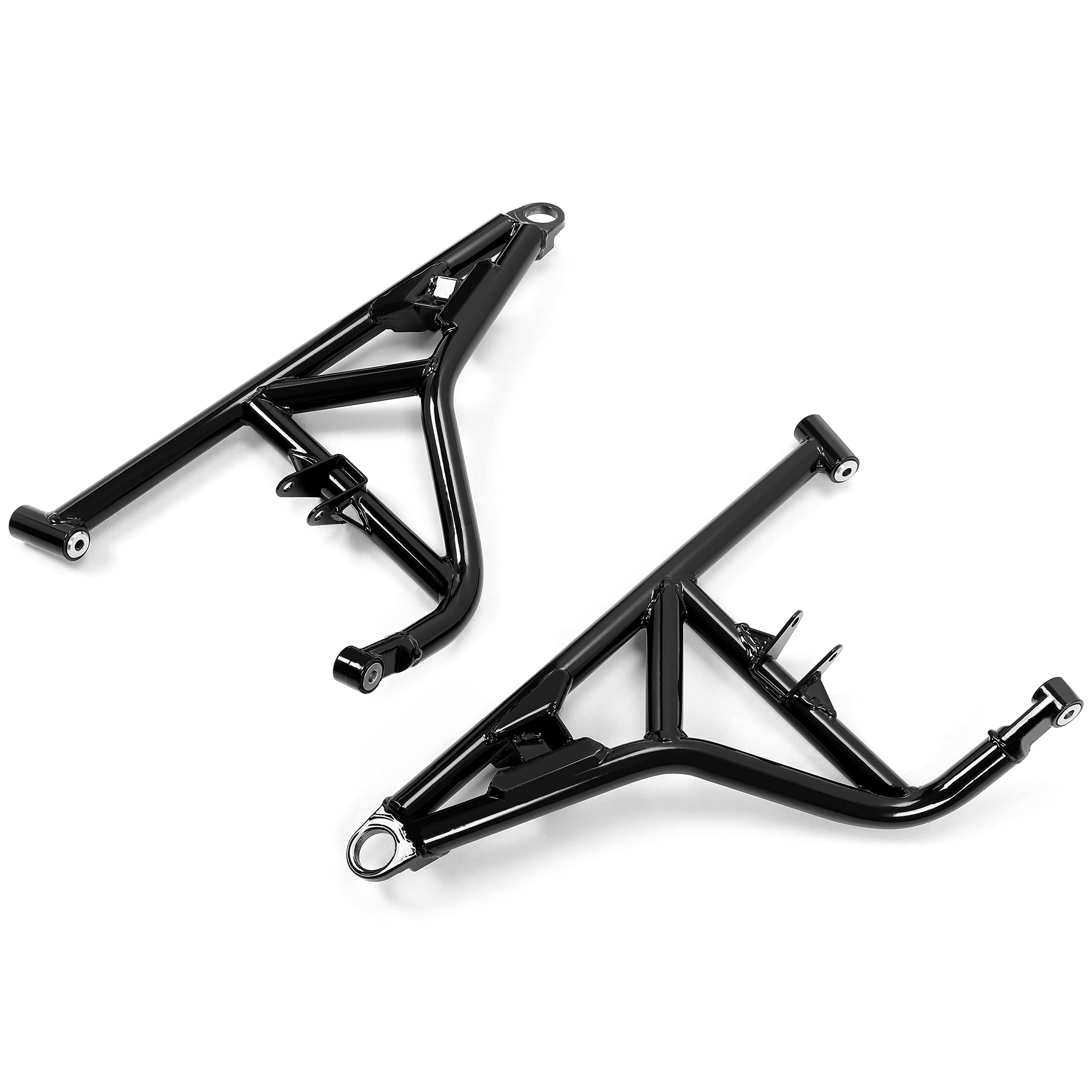 HECASA High Clearance Black Steel Front Upper & Lower A-Arms Compatible with 2014+ Polaris RZR XP 1000/4 1000 - Off-Road Suspension Upgrade for Enhanced Trail & Dune Performance