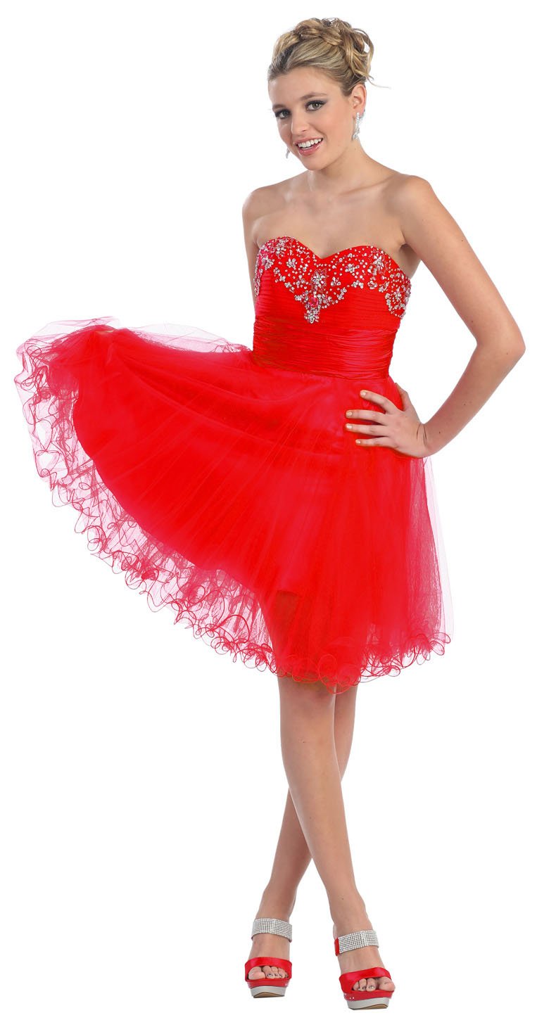 Fairytailes Strapless Beaded Cocktail Dress for Prom, Formal Events & Special Occasions - Elegant Evening Gown #2700 | Perfect for Homecoming, Weddings & Parties