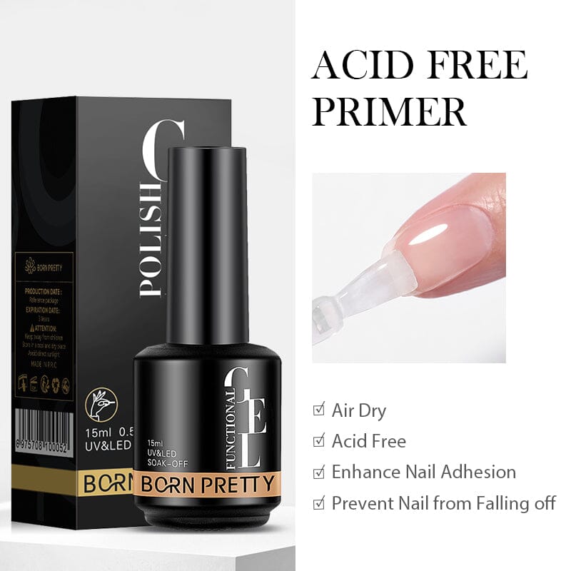 Professional 15ml Function Gel Collection Base & Top Coat - Long-Lasting Nail Polish for Manicures & Pedicures at Home or Salon
