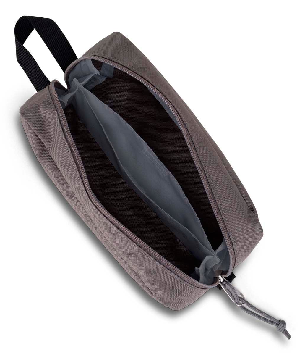 JanSport Perfect Pouch Small Crossbody Bag - Graphite Grey for Travel, School & Everyday Use