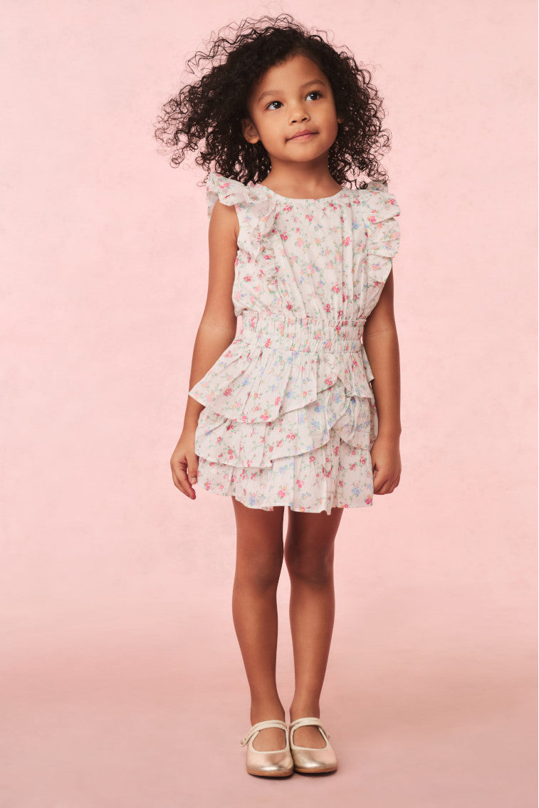 Girls Floral Cotton Decker Dress - Cute Summer Outfit for Playdates, Parties & Family Photos